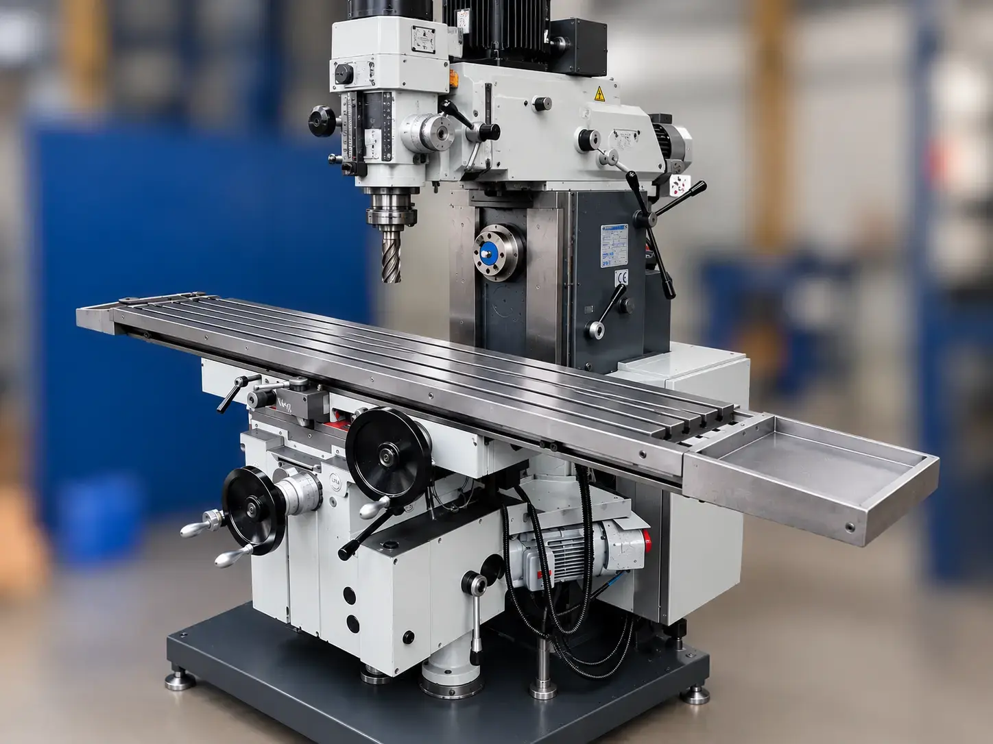 Professionele verticale freesmachine in werkplaats - Machinepark Snelders BV Machinefabriek